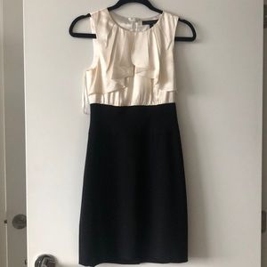 BCBG SIZE 0 black and white dress